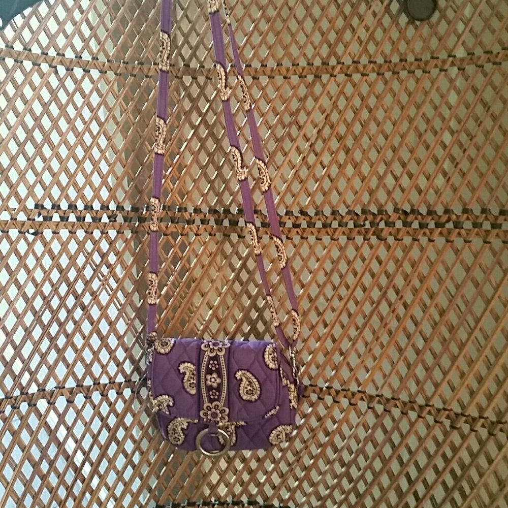 Vera Bradley Simply Violet cross body mini bag